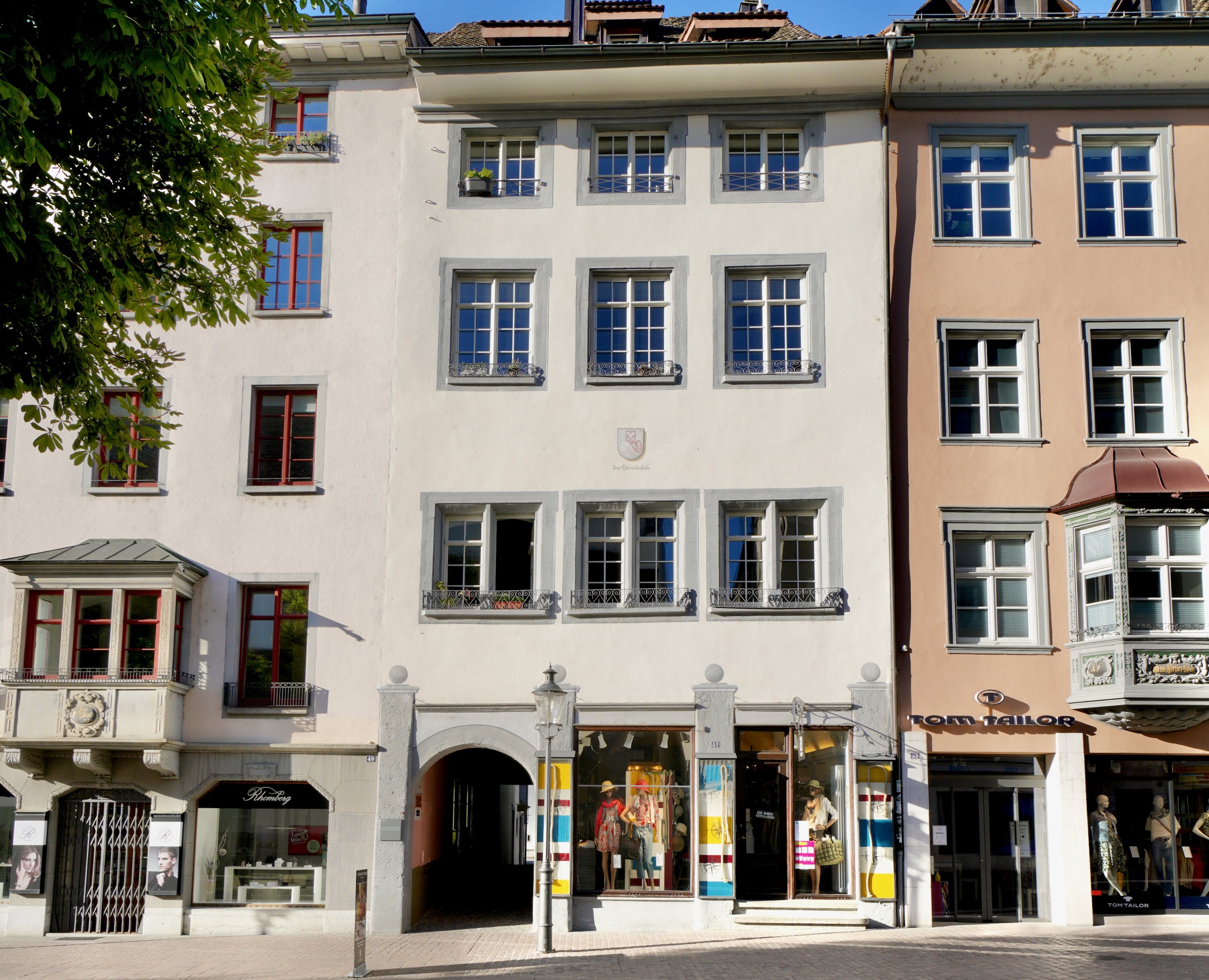 Schneiderstube, Fassade zur Vordergasse